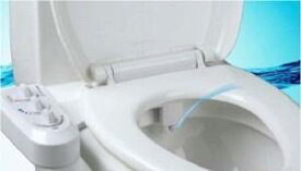 電源不要！トイレに設置できる！温水対応　簡易シャワートイレ　便座　便器に取付　TEC-AB5000