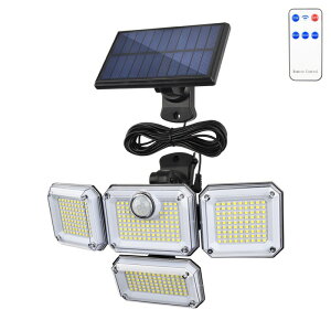 �\�[���[���C�g �p�l�������� 333LED 4�� �Z���T�[���C�g �d�C�� 0�~ ��t���ȒP �\�[���[ �l�� �펞�_�� 5M �L�p ���O �h�J�^ �h�� dar-333bunri