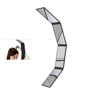 コンパクト 化粧鏡 4面 鏡ミラー スタンド対応 メイクミラー 鏡 卓上ミラー 頭頂部 耳 襟足 dar-ori4mirror