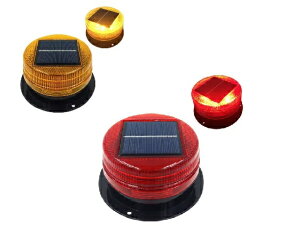 警告灯 太陽光パネル搭載 自動点灯 自動消灯 警示灯 LEDライト マグネット式 高輝度 点滅式 防犯 害獣対策 TEC-KEKOKUD