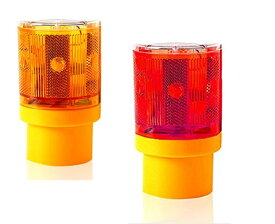 ソーラーパネル搭載　自動点灯 警告灯 警示灯　電気代0円　LEDライト 高輝度 6LED 自動消灯 点滅式 防犯 害獣対策 工事　TEC-KEKOKUD