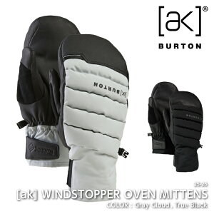 r[ŃN[|[{Ki] Xm[{[h O[u o[g BURTON AK WINDSTOPPER OVEN MITTENS Gray Cloud / True Black EBhXgbp[ I[u ~g Y fB[X 25-26 \