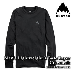 r[ŃN[|[{Ki] Xm[{[h Ci[ o[g BURTON LIGHTWEIGHT X BASE LAYER CREWNECK True Black CgEFCg C[ Y 25-26