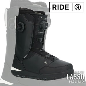 ���{���K�i �X�m�[�{�[�h �u�[�c ���C�h RIDE LASSO Black ���b�\ �����Y 25-26