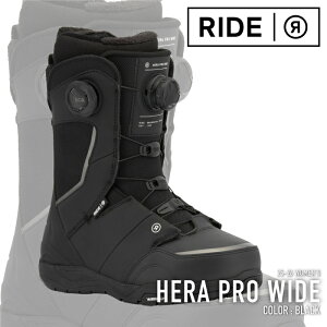 ���{���K�i �X�m�[�{�[�h �u�[�c ���C�h RIDE HERA PRO WIDE Black �w�� �v�� ���C�h ���f�B�[�X 25-26