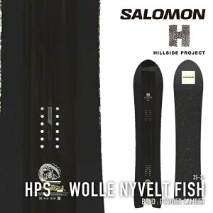 ���r���[�ŃN�[�|����[���{���K�i] �X�m�[�{�[�h �� �T������ SALOMON HPS - WOLLE NYVELT FISH HILLSIDE 25-26