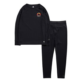 レビューでクーポン★[日本正規品] スノーボード インナー バートン BURTON KIDS LIGHTWEIGHT BASE LAYER SET True Black 26-27