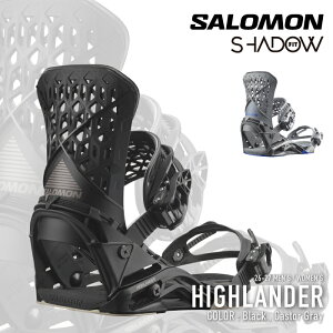 ���r���[�ŃN�[�|����[���{���K�i] �X�m�[�{�[�h �r���f�B���O �T������ SALOMON HIGHLANDER Black / Castor Gray �n�C�����_�[ �����Y ���f�B�[�X 26-27