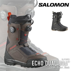 ���r���[�ŃN�[�|����[���{���K�i] �X�m�[�{�[�h �u�[�c �T������ SALOMON ECHO DUAL BOA Black / Brown �G�R�[ �f���A���{�A �����Y 26-27