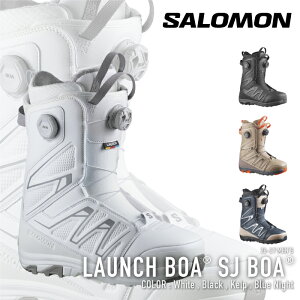 ���r���[�ŃN�[�|����[���{���K�i] �X�m�[�{�[�h �u�[�c �T������ SALOMON LAUNCH BOA SJ BOA Black / White / Kelp / Blue Night ���[���` �{�A �����Y 26-27