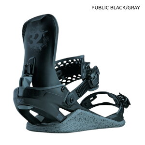 ���r���[�ŃN�[�|�����X�m�[�{�[�h �r���f�B���O �T�[�e�B�[�c�[ THIRTYTWO BASIN PUBLIC FASE Public Black Gray �t�F�C�Y �o�C���f�B���O �����Y ���f�B�[�X 26-27