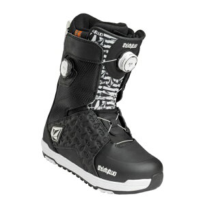 ���r���[�ŃN�[�|�����X�m�[�{�[�h �u�[�c �T�[�e�B�[�c�[ THIRTYTWO LASHED DOUBLE BOA VOLCOM Black White ���b�V�� �_�u���{�A �{���R�� �����Y 26-27