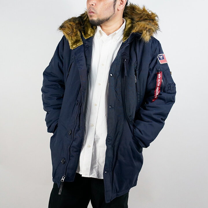 楽天市場】アルファ フライトジャケット Alpha N-3B ALPINE PARKA 