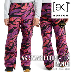 ���r���[�ŃN�[�|����[���{���K�i] �X�m�[�{�[�h �E�F�A �p���c �o�[�g�� BURTON MEN'S AK SWASH GORE-TEX PANTS Slash Multi �S�A�e�b�N�X �����Y 25-26