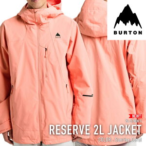���r���[�ŃN�[�|����[���{���K�i] �X�m�[�{�[�h �E�F�A �W���P�b�g �o�[�g�� BURTON MEN'S RESERVE 2L JACKET Sunrise Coral �����Y 25-26