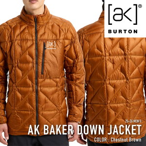 ���r���[�ŃN�[�|����[���{���K�i] �X�m�[�{�[�h �E�F�A �W���P�b�g �o�[�g�� BURTON MEN'S AK BAKER DOWN JACKET Chestnut Brown �����Y 25-26