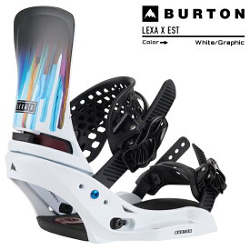 [日本正規品]スノーボード ビンディング バートン レクサ エックスEST 2024 BURTON WOMEN'S LEXA X EST White/Graphic The Channel専用 バインディング スノボー 23-24 女性 レディース ウーマンズ