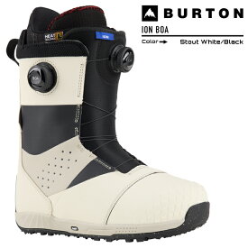 [日本正規品]スノーボード ブーツ バートン アイオン ボア 2024 BURTON MEN'S ION BOA Stout White/Black スノボー 23-24 男性 メンズ BOAフィットシステム