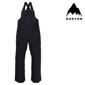 [日本正規品]スノーボード ウェア バートン パンツ 2024 BURTON MEN'S RESERVE 2L BIB PANTS True Black メンズ 男性 ビブパンツ スノボー 23-24 日本正規品