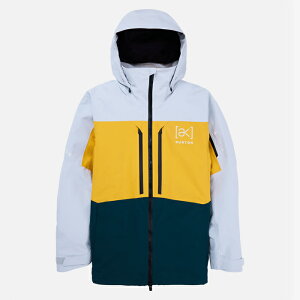 r[ŃN[|[{Ki] Xm[{[h EFA WPbg o[g 2025 BURTON Men's [ak] SWASH GORE-TEX JACKET Gray Cloud/Golden Rod/Deep Emerald Y 24-25