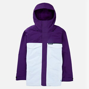 ���r���[�ŃN�[�|����[���{���K�i] �X�m�[�{�[�h �E�F�A �W���P�b�g �o�[�g�� 2025 BURTON Men's COVERT 2.0 2L JACKET Imperial Purple/Stout White �����Y 24-25