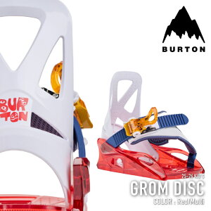 r[ŃN[|[{Ki] Xm[{[h rfBO o[g BURTON KIDS' GROM DISC Red Multi O fBXN oCfBO LbY [X ǂ 25-26