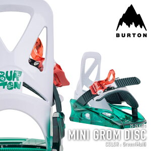 r[ŃN[|[{Ki] Xm[{[h rfBO o[g BURTON KIDS' MINI GROM DISC Green Multi ~j O fBXN oCfBO LbY [X ǂ 25-26