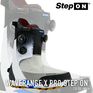 ���r���[�ŃN�[�|����[���{���K�i] �X�m�[�{�[�h �u�[�c �o�[�g�� BURTON MEN'S WAVERANGE X PRO STEP ON WIDE White �E�F�[�u�����W �G�b�N�X �v�� �X�e�b�v�I�� �����Y 25-26