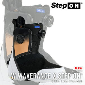 r[ŃN[|[{Ki] Xm[{[h u[c o[g BURTON WOMEN'S WAVERANGE X STEP ON WIDE Orange Cream Multi EF[uW GbNX XebvI fB[X 25-26