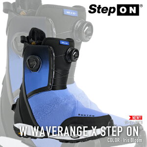 r[ŃN[|[{Ki] Xm[{[h u[c o[g BURTON WOMEN'S WAVERANGE X STEP ON WIDE Iris Bloom EF[uW GbNX XebvI fB[X 25-26