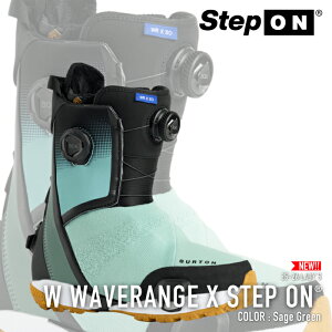 r[ŃN[|[{Ki] Xm[{[h u[c o[g BURTON WOMEN'S WAVERANGE X STEP ON WIDE Sage Green EF[uW GbNX XebvI fB[X 25-26