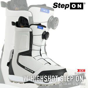 r[ŃN[|[{Ki] Xm[{[h u[c o[g BURTON WOMEN'S HIGHSHOT STEP ON WIDE Gray Cloud nCVbg XebvI fB[X 25-26