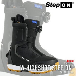 r[ŃN[|[{Ki] Xm[{[h u[c o[g BURTON WOMEN'S HIGHSHOT STEP ON WIDE Black nCVbg XebvI fB[X 25-26