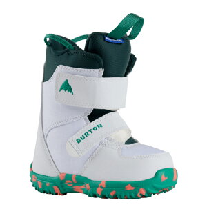 ���r���[�ŃN�[�|����[���{���K�i] �X�m�[�{�[�h �u�[�c �o�[�g�� BURTON KIDS' MINI GROM White �~�j �O���� �L�b�Y ���[�X ���ǂ� 25-26