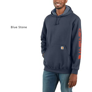 r[ŃN[| J[n[g XEFbg p[J[ CARHARTT MIDWEIGHT HOODED LOGO SWEATSHIRT K288 Black New Navy Heather Gray Black Carbon Heather Port Heather Grey Blue Stone Malt Carhartt Brown t[fB[ uh S