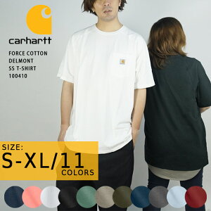 ���r���[�ŃN�[�|�����J�[�n�[�g �|�P�b�g T�V���c CARHARTT FORCE COTTON DELMONT SS T-SHIRT 100410 Black White Coral Navy Red Blue Carbon Heather Moss Green ������ �h�L �h�� �h���C ���[�N ����T ���nT �|�PT ���� ��