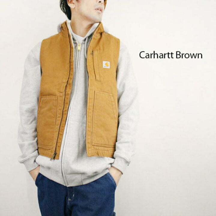 楽天市場】カーハート ワークベスト CARHARTT LOOSE FIT WASHED DUCK 