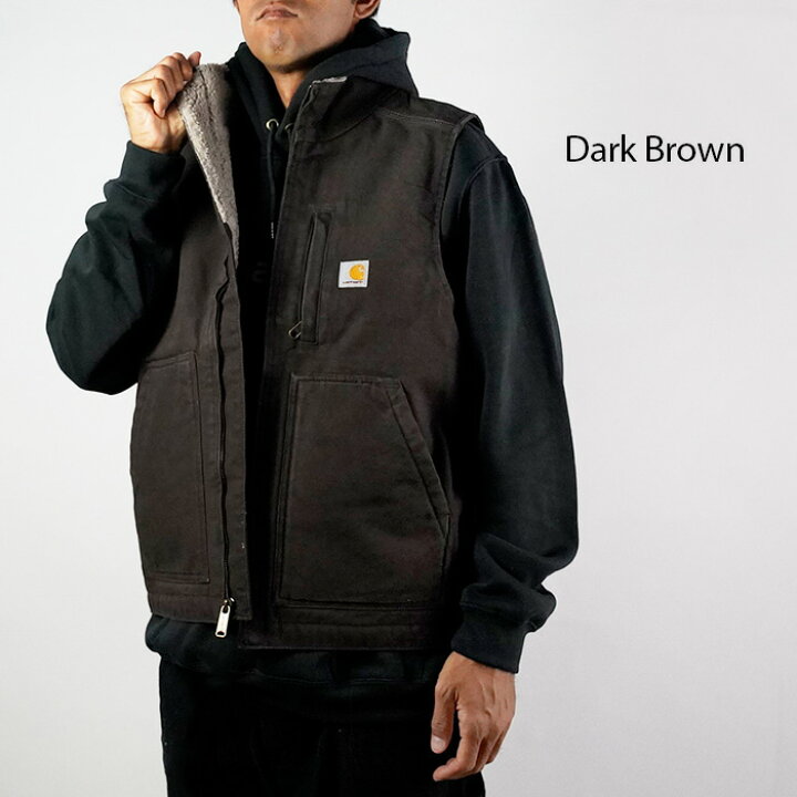 楽天市場】カーハート ワークベスト CARHARTT LOOSE FIT WASHED DUCK 