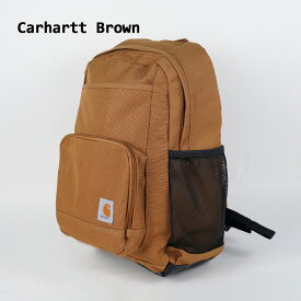 カーハート バッグ CARHARTT 23L SINGLE-COMPARTMENT BACKPACK Black ブラック 黒 Carhartt Brown ブラウン 茶色 Basil バジル カーキ グリーン 23リットル シングルコンパートメント バックパック リュック 通勤 通学 PC収納 カバン 鞄 バッグ メンズ レディース 男性 女性