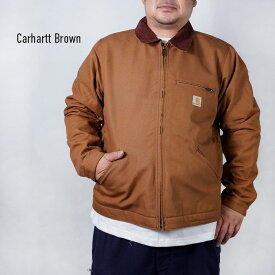レビューでクーポン★カーハート デトロイトジャケット CARHARTT RELAXEDFIT DUCK BLANKET-LINED DETROIT JACKET 103828 Black ブラック 黒 CARHARTT BROWN カーハートブラウン ダック ワークジャケット ブランケットライナー メンズ 男性