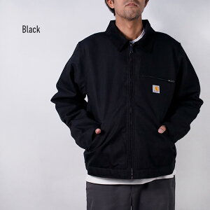 r[ŃN[|J[n[g fgCgWPbg CARHARTT RELAXEDFIT DUCK BLANKET-LINED DETROIT JACKET 103828 Black ubN  CARHARTT BROWN J[n[guE _bN [NWPbg uPb