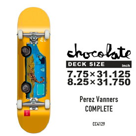 チョコレート スケートボード コンプリート スティービー・ペレス CHOCOLATE SKATEBOARDS STEVIE PEREZ VANNERS COMP CC4129 デッキ スケボー スケーター シグネチャー スリック 初心者 上級者 SB SK8 ブランド ロゴ 板