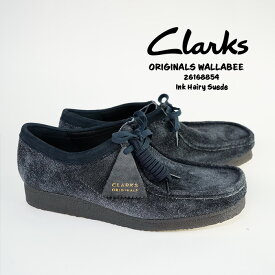 クラークス ワラビー ブーツ CLARKS ORIGINALS WALLABEE 26168854 Ink Hairy Suede インクヘアリー ネイビー スエード 【USサイズ】 ブーツ カジュアル シューズ メンズ 男性