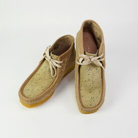 クラークス ワラビー ブーツ CLARKS ORIGINALS WALLABEE NAS SWEET CHICK 26163444 Natural Green スウィート チック ワッフル レストラン コラボレーションモデル スエード 【USサイズ】 ブーツ カジュアル シューズ メンズ 男性