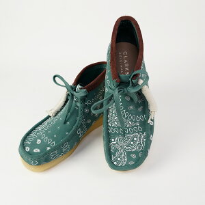 r[ŃN[|N[NX r[ u[c CLARKS ORIGINALS WALLABEE BOOTS 26168803 Green Paisley O[ yCY[ XG[h yUSTCYz u[c JWA V[Y Y j