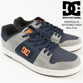 ディーシー スニーカー 靴 DC Shoe MANTECA 4S SHOES ADYS100672-NGH Navy Grey マンテカ4 ネイビー×グレー スケシュー スケートボード スケボー スケーター メンズ 男性