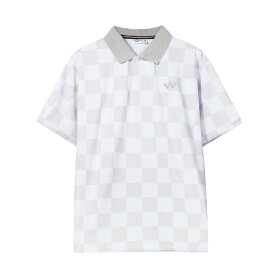 レビューでクーポン★デヴァローゴルフ ポロシャツ Devereux Golf CHECKMATE SHIRT チェックメイトシャツ KAKI WHITE カーキホワイト ゴルフ ゴルフウェア 半袖 メンズ 男性