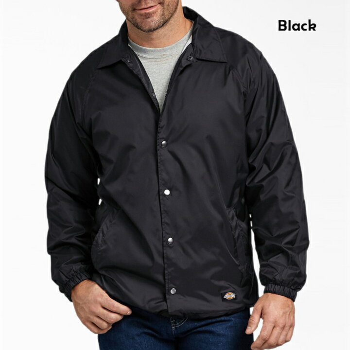 楽天市場】ディッキーズ コーチジャケット Dickies SNAP FRONT NYLON 