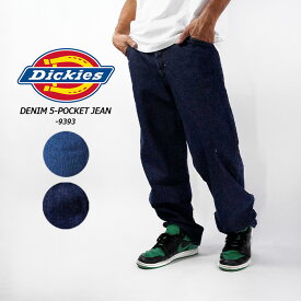 レビューでクーポン★ディッキーズ ストレートデニム Dickies DENIM 5-POCKET JEAN 9393 Rigid リジッド Rinsed Indigo Blue Stone Washed Indigo Blue リンス インディゴブルー ストーンウォッシュ ジーンズ ワークパンツ ス作業着 仕事着 パンツ リラックス メンズ 男性
