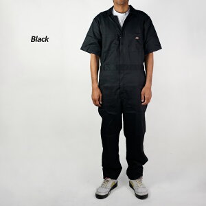r[ŃN[|fBbL[Y Jo[I[  Ȃ Dickies FLEX SHORT SLEEVE COVERALLS 33274 Black ubN  Dark Navy _[NlCr[ ƒ d pc {g Vc Y j